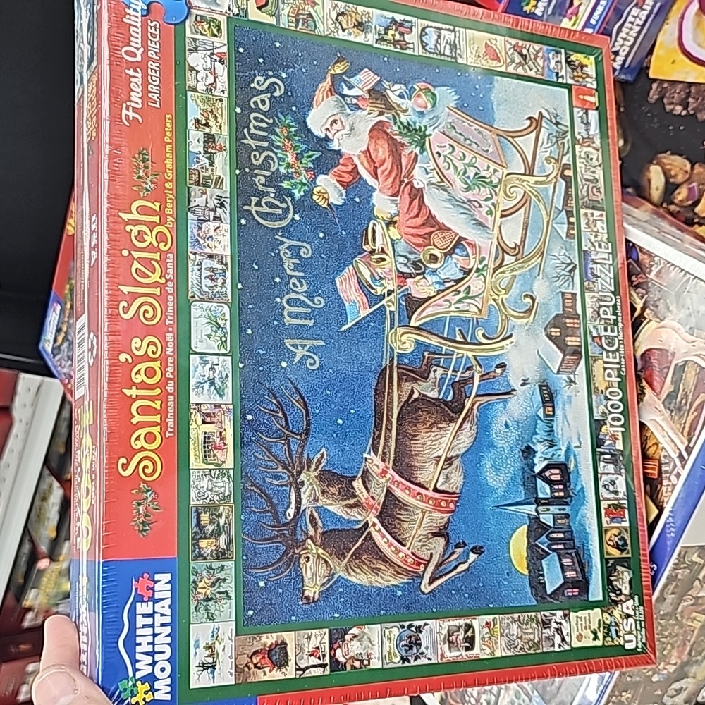 Christmas Santa Sleight Large 1000 Piece Puzzle